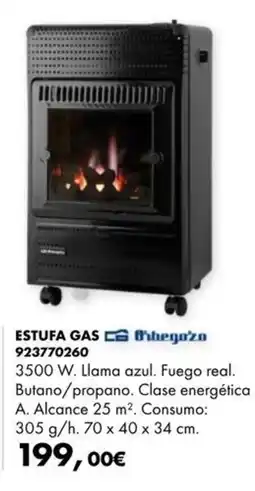 Coinfer Orbegozo estufa gas oferta