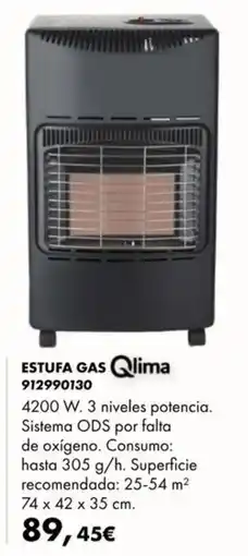 Coinfer Qlima estufa gas oferta
