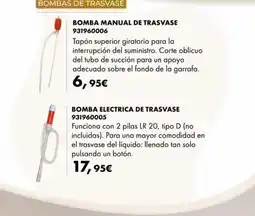 Coinfer Bomba manual de trasvase oferta