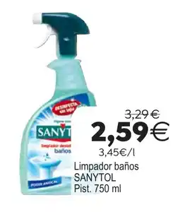 Plenus Supermercados Sanytol limpiador baños oferta
