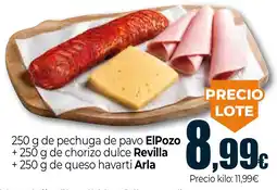 Unide Market ElPozo pechuga de pavo Revilla chorizo dulce Arla queso havarti oferta