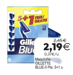 Plenus Supermercados Gillette Blue oferta