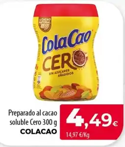SPAR Lanzarote ColaCao preparado al cacao soluble Cero oferta
