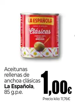 Unide Market La Española aceitunas rellenas de anchoa clásicas oferta