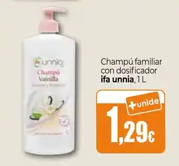 Unide Market ifa unnia champú vainilla oferta
