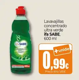 Unide Market Sabe lavavajillas concentrado ultra verde oferta
