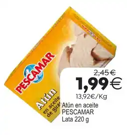 Plenus Supermercados Pescamar atún en aceite de girasol oferta