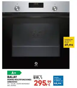 Worten Balay horno multifunciones 3hb4131x3 oferta