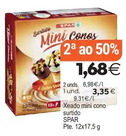 Supermercados Aquí Spar xeo mini cono surtido oferta