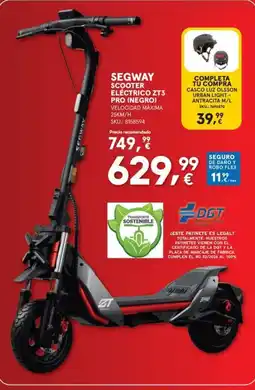 Worten segway scooter eléctrico zt3 pro negro oferta