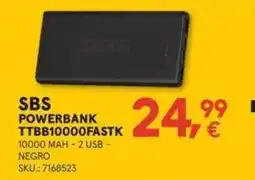 Worten Sbs powerbank ttbb10000fastk oferta