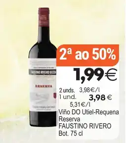 Plenus Supermercados Faustino rivero viño do utiel-requena reserva oferta