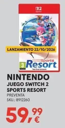 Worten Nintendo Switch 2 Sports Resort oferta