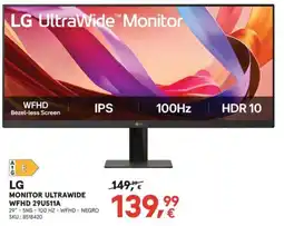 Worten LG monitor ultrawide wfhd 29u51a oferta