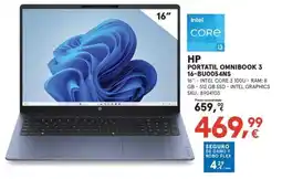 Worten hp portatil omnibook 3 16-bu0054ns oferta