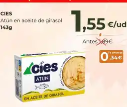 Supermercados Tu Alteza Atun en aceite de girasol oferta