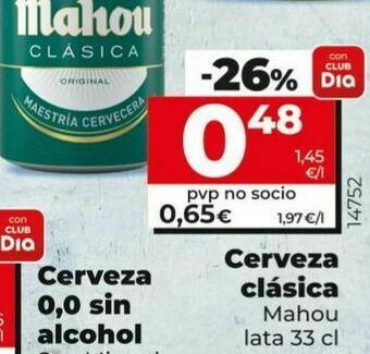 Maxi Dia Cerveza mahou oferta