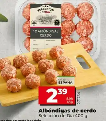 Dia Albóndigas de cerdo selección de dia 400g oferta