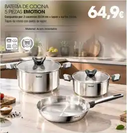 Milar Tefal batería de cocina emotion oferta
