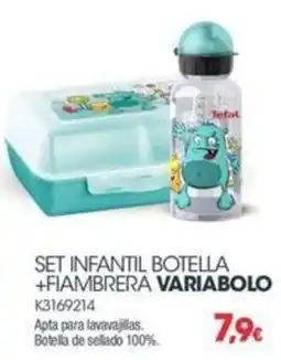 Milar Tefal set infantil botella + fiambretera variabolo oferta