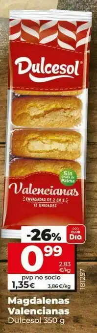 Supercor Exprés Magdalenas dulcesol oferta