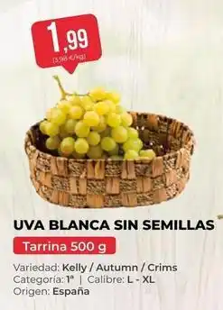 SPAR Gran Canaria Origen - uva blanca sin semillas oferta