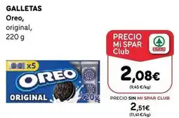 SPAR Gran Canaria Oreo - galletas original oferta