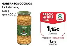 SPAR Gran Canaria La asturiana - garbanzos cocidos oferta