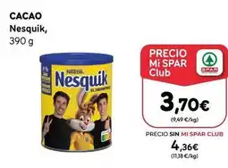 SPAR Gran Canaria Nesquik - cacao oferta