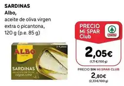 SPAR Gran Canaria Albo - sardinas oferta