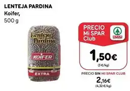 SPAR Gran Canaria Koifer - lenteja pardina oferta