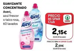 SPAR Gran Canaria Asevi - suavizante concentrado oferta