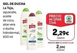 SPAR Gran Canaria La toja - gel de ducha oferta