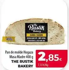 Spar Tenerife The rustik bakery - pan de molde hogaza masa madre oferta