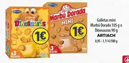 SPAR Lanzarote Artiach - galletas mini marbu dorada o dinosaurus oferta
