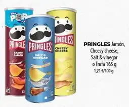 SPAR Lanzarote Pringles - jamon cheesy cheese, salt & vinegar o trufa oferta