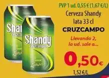 SPAR Lanzarote Cruzcampo - cerveza shandy oferta