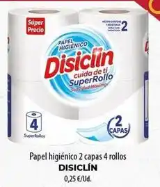 SPAR Lanzarote Disiclin - papel higiénico 2 capas 4 rollos oferta