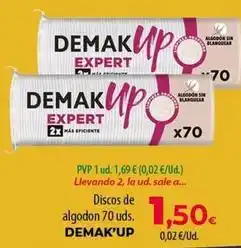 SPAR Lanzarote Demak'up - discos de algodon 70 uds oferta