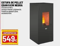 Brico Depôt Estufa de pellet egan 9 kw negra oferta