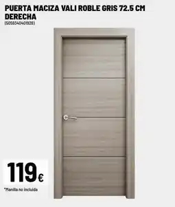 Brico Depôt Puerta maciza vali roble gris 72.5 cm oferta