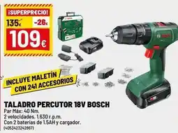 Brico Depôt Bosch - taladro percutor 18v oferta
