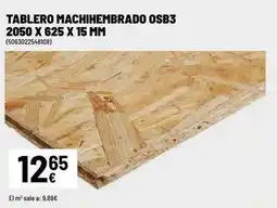 Brico Depôt Tablero machihembrado osb3 2050 x 625 x 15 mm oferta