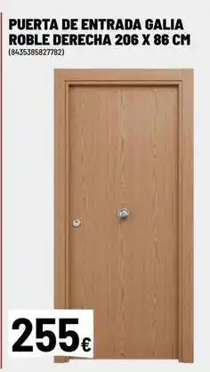 Brico Depôt Puerta de entrada galia roble derecha oferta