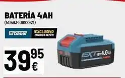 Brico Depôt Erbauer - batería 4ah oferta