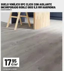 Brico Depôt Spc - suelo vinílico click con aislante incorporado roble gris 5,5 mm oferta