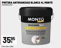 Brico Depôt Monto - pintura antimanchas blanca 4l oferta