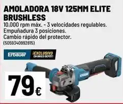 Brico Depôt Elite - amoladora 18v 125mm oferta