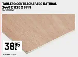 Brico Depôt Tablero contrachapado natural oferta