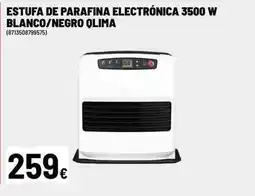 Brico Depôt Qlima - estufa de parafina electrónica 3500 w blanco/negro oferta